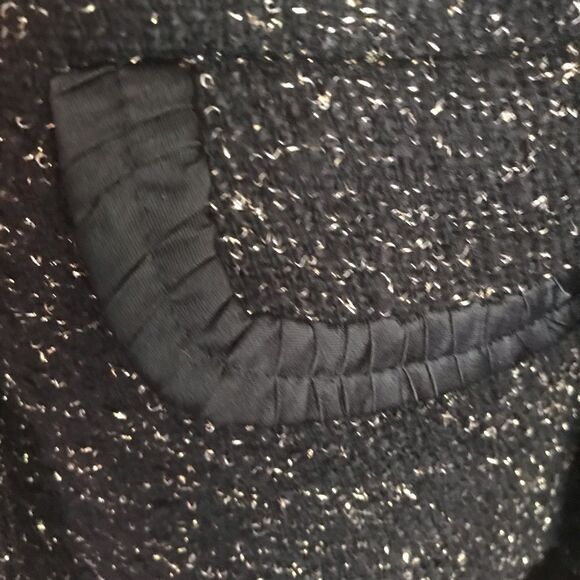 Kasper Skirt Suit Woman Petite Size 10P Black & Gold 2-Piece Set Blazer & Skirt - Picture 8 of 11